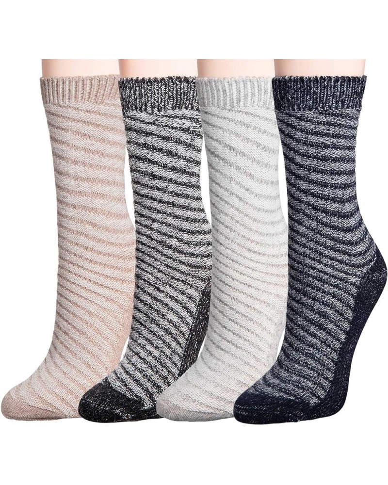 Mio Marino Women's Warm Wool Socks - Soft Cozy Thick Knitted Socks - 4 Pack - Gift Box Faded $13.63 Socks