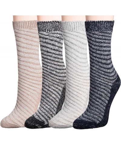 Mio Marino Women's Warm Wool Socks - Soft Cozy Thick Knitted Socks - 4 Pack - Gift Box Faded $13.63 Socks