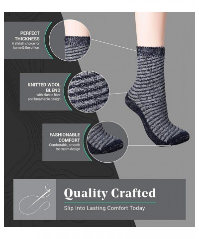 Mio Marino Women's Warm Wool Socks - Soft Cozy Thick Knitted Socks - 4 Pack - Gift Box Faded $13.63 Socks