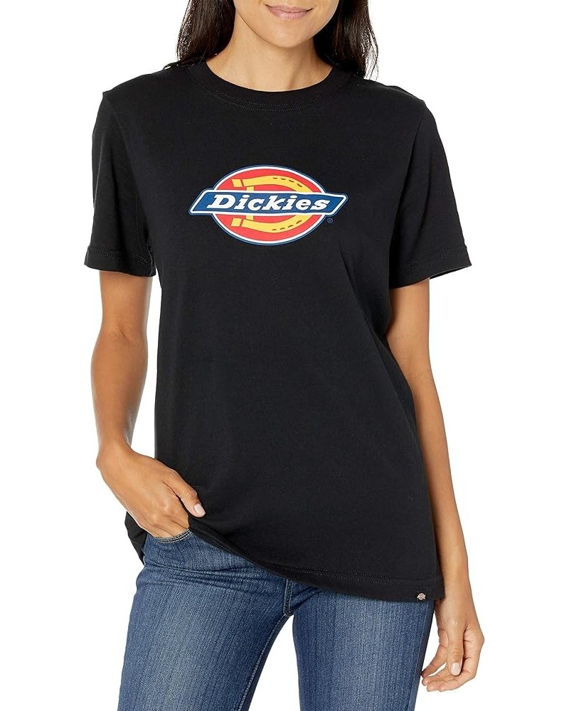 Women's Logo Graphic Short Sleeve T-Shirt Black $8.96 T-Shirts