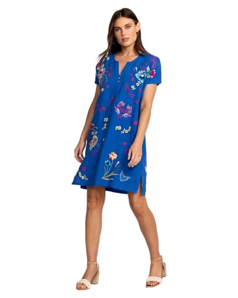 Women's Jessi Button Front Linen Dress, Nautical Blue Nautical Blue $92.75 Dresses