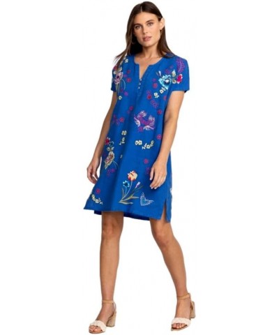 Women's Jessi Button Front Linen Dress, Nautical Blue Nautical Blue $92.75 Dresses