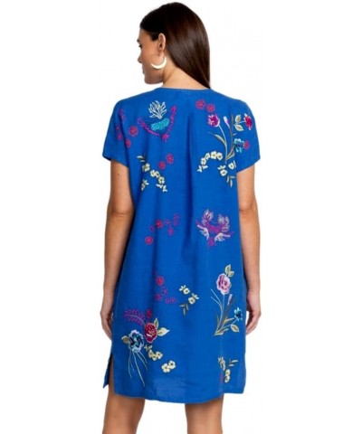 Women's Jessi Button Front Linen Dress, Nautical Blue Nautical Blue $92.75 Dresses