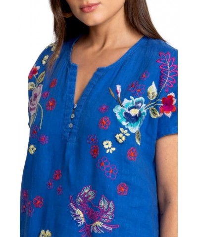 Women's Jessi Button Front Linen Dress, Nautical Blue Nautical Blue $92.75 Dresses