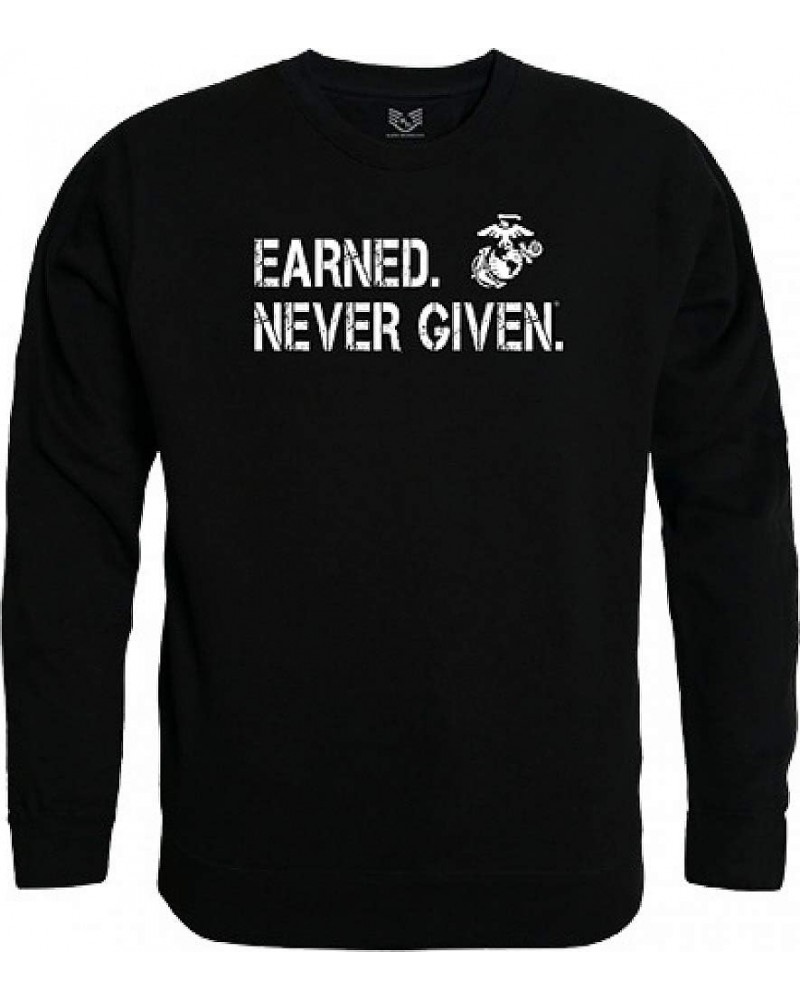 Graphic Crewneck Sweatshirt Black Earned 1 $7.04 Activewear