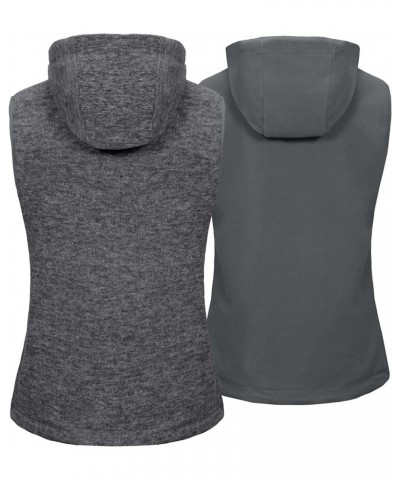 Women's Reversible Lightweight Fleece Vest Warm Sleeveless Jacket for Golf Travel Hiking Charcoal Gray Heather/Lava Smoke $33...