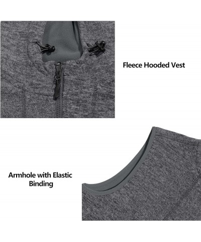 Women's Reversible Lightweight Fleece Vest Warm Sleeveless Jacket for Golf Travel Hiking Charcoal Gray Heather/Lava Smoke $33...