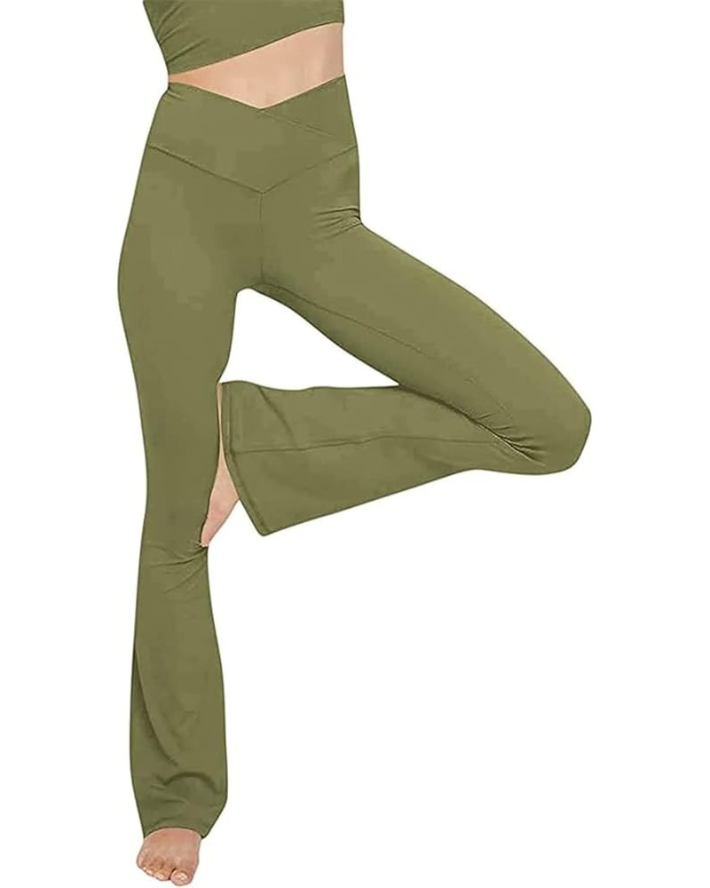 Yoga Pants with Pockets for Women Tummy Control Workout Leggings High Waist Running Hiking Workout Athletic Pants C-green $10...