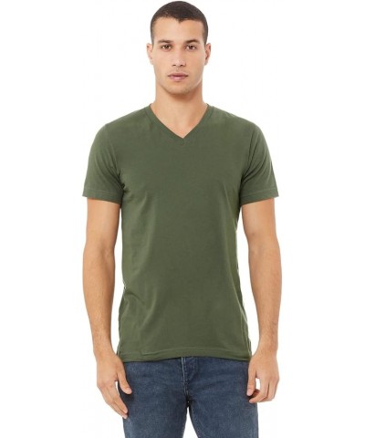 Bella USA Made Jersey V-Neck T-Shirt Military Green $7.73 T-Shirts