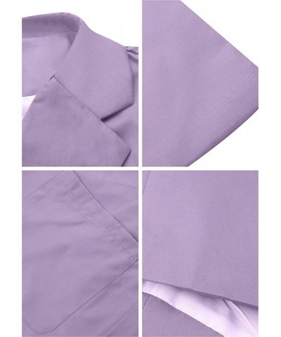 Womens Work Casual Oversized Blazers Long Sleeve Open Front Office Business Jackets Light Purple $16.80 Blazers