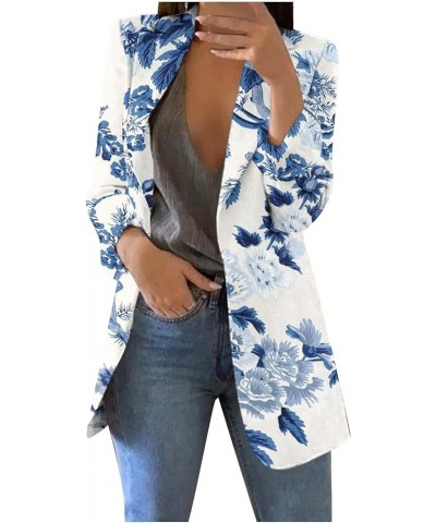 Blazers for Women Business Casual Trendy Elegant Graphic Print Jacket Tops Long Sleeve Loose Fit Outwear Fall Clothes Outfits...