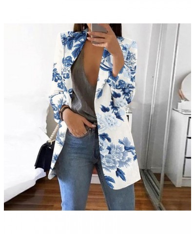 Blazers for Women Business Casual Trendy Elegant Graphic Print Jacket Tops Long Sleeve Loose Fit Outwear Fall Clothes Outfits...