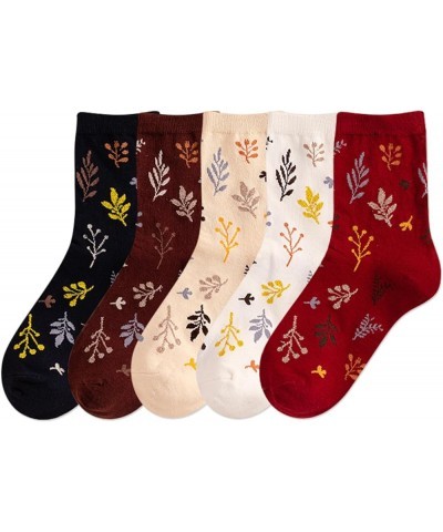 Women's Fashion Cute Cotton Socks Novelty Funny Above Ankle Crew Socks Holiday Gifts for Women 4/5 Pairs Nature - 5 Pairs $11...