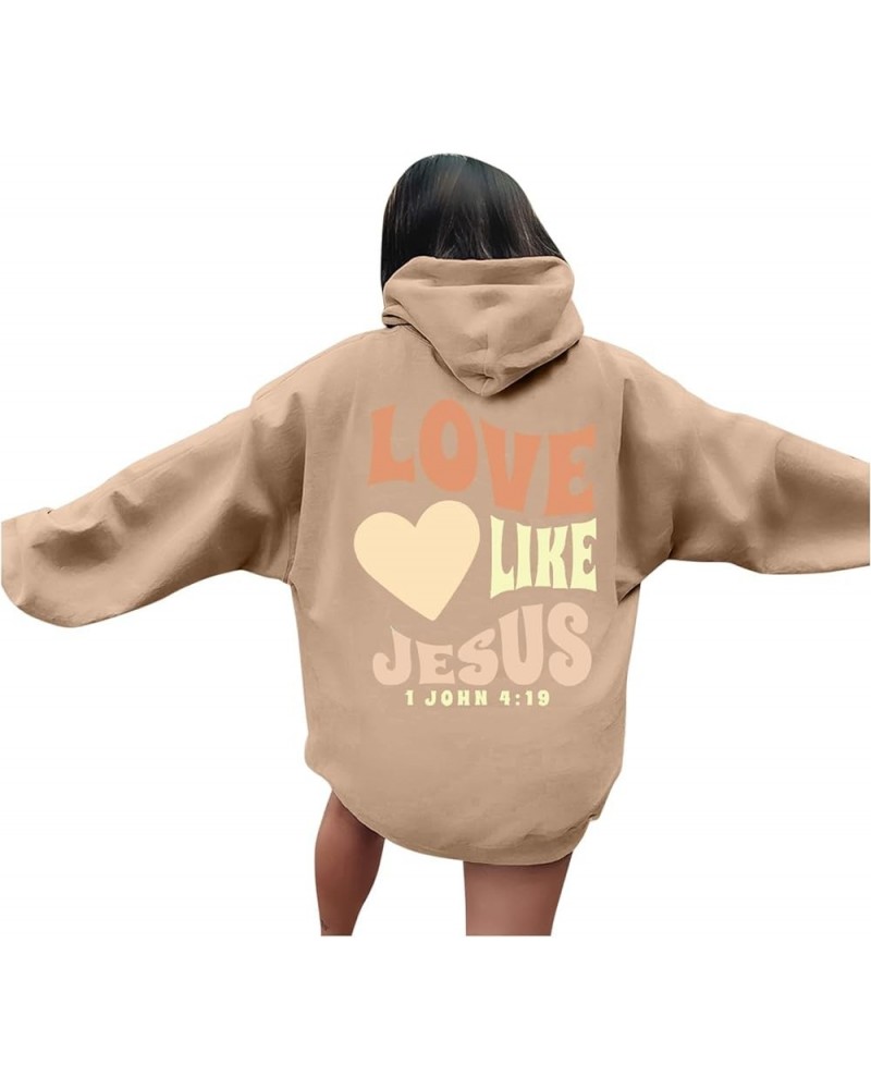 Living Proof Of A Loving God Hoodies For Women Oversized Shaper Printed Hooded Pullover Sweatshirts Long Sleeve Hoodie Tops Z...