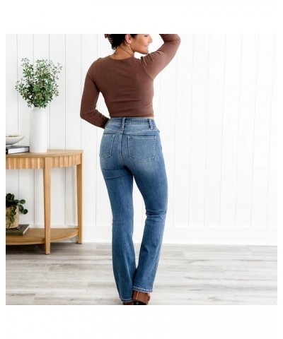 Holy Grail Tummy Control Bootcut Jeans, Holy Grail Jeans, Women's Bootcut Jeans Dark Blue Regular $16.25 Jeans