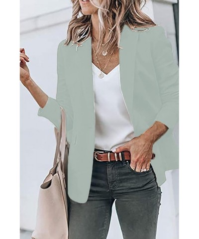 Blazer Jackets for Women Casual Long Sleeve Lapel Oversized Button Work Office Blazer Suit Jacket Plus Size 02-light Gray $7....