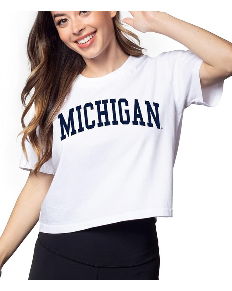 Women's Short 'N Sweet Tee Michigan Wolverines Small White $11.43 T-Shirts