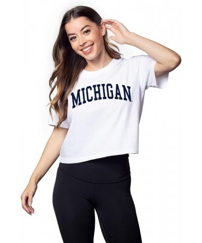 Women's Short 'N Sweet Tee Michigan Wolverines Small White $11.43 T-Shirts