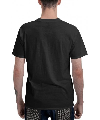 Men Shirt Casual Shirt Tee Shirt Short Sleeve Shirts Black Black-27 $11.78 T-Shirts