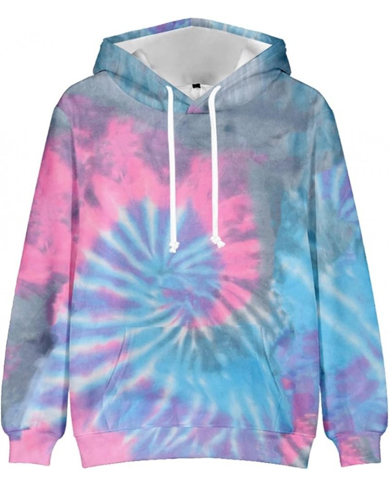 Women Plus Size Ombre Tie Dye Hoodie Top Irregular Graphic Oversized Hooded Sweatshirt Fall Loose Long Sleeve Casual Pullover...