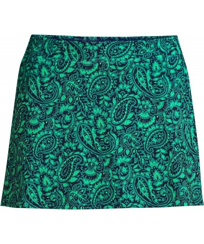 Women's Swim Skirt Swim Bottoms Navy/Emerald Decor Paisley $23.55 Swimsuits