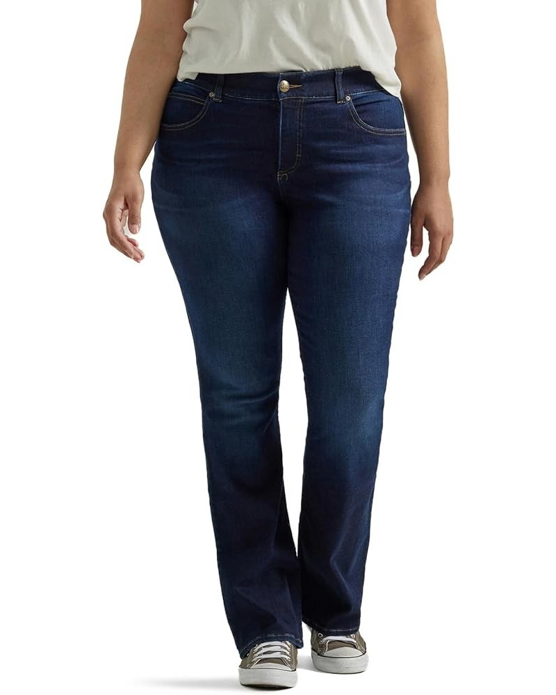 Women's Plus Size Ultra Lux Comfort with Flex Motion Bootcut Jean Main Thrill $20.65 Jeans