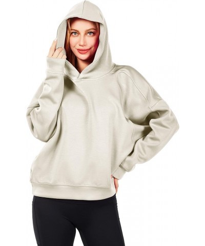 Women's Hoodie Oversized Sweatshirt Autumn Fashion Fleece Clothing Fleece Basic Solid Color Soft Sports Loose Top Sweater Lig...