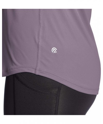 Women's Soft Tech Tee Mauve Mist Purple $10.93 Activewear