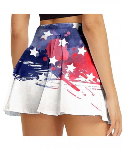 Athletic Tennis Shorts Skirts for Women Plus Size Golf Skorts Skirts High Waisted Gym Workout Active Shorts Skorts O-blue $7....