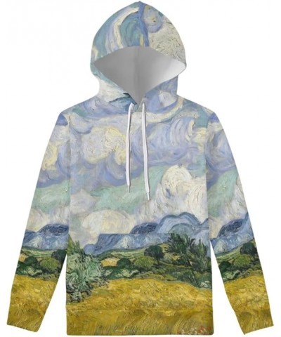 6XL Over Size Tie-dye Hoodies, Galaxy Unisex 3D Animal Splash Printed Sweatshirts Hoodie for Men Women XS-6XL Sky Field Paint...