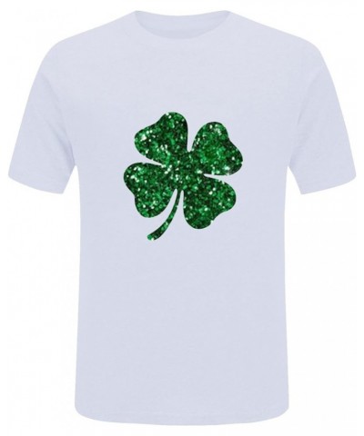 Women St Patricks Day Shirt Shamrock Shirts for Women Women's Crew Neck T Shirts Casual Short Sleeve Summer Basic Tops Tees 0...