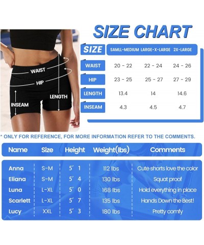 Workout Yoga Shorts for Women- 3"/ 5" High Waisted Soft Biker Spandex Gym Shorts Women for Volleyball Booty Dance 5 inch Seam...