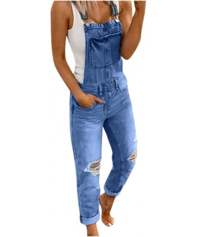 Men's Women's American Flag Denim Bib Overall Shorts Jean Romper Summer Adjustable Strap Jumpsuit for Men Women A11-women $18...