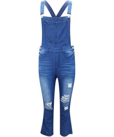 Men's Women's American Flag Denim Bib Overall Shorts Jean Romper Summer Adjustable Strap Jumpsuit for Men Women A11-women $18...