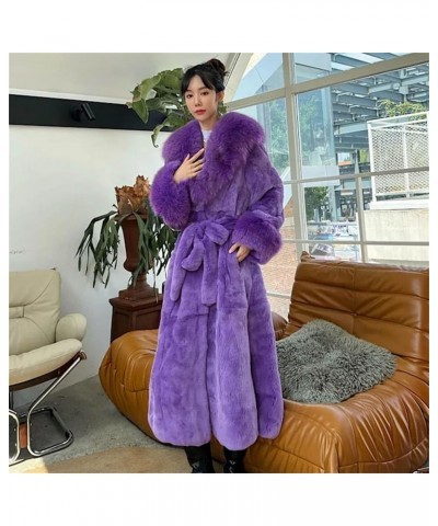 Women's Winter Warm Large Size Solid Color Faux Fur Women Long Sleeve Women Fur Coat Beige $44.09 Coats