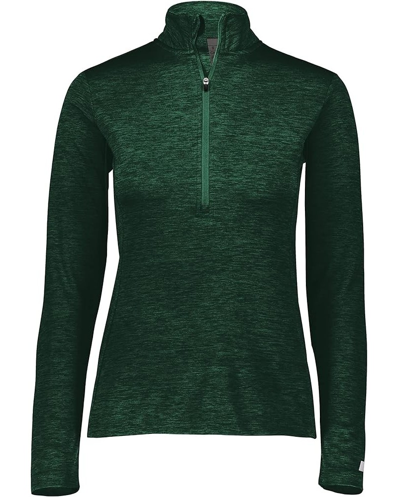 Women's Lightweight Performance 1/4 Zip Dark Green $14.69 Jackets