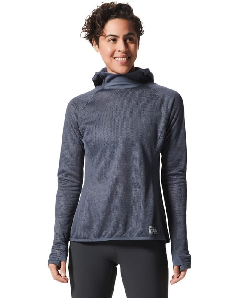 Women's Airmesh Hoody Blue Slate $31.50 Activewear