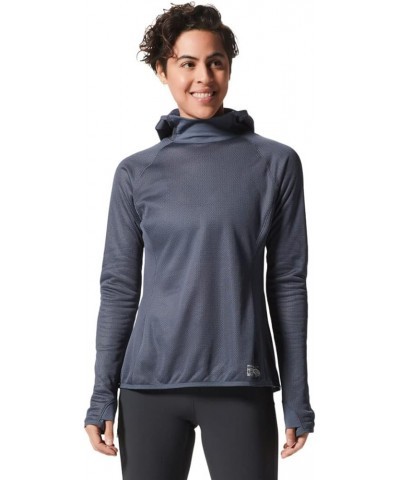 Women's Airmesh Hoody Blue Slate $31.50 Activewear