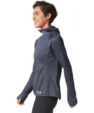 Women's Airmesh Hoody Blue Slate $31.50 Activewear