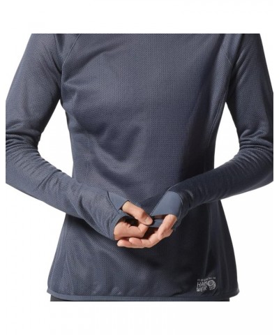 Women's Airmesh Hoody Blue Slate $31.50 Activewear