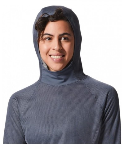 Women's Airmesh Hoody Blue Slate $31.50 Activewear