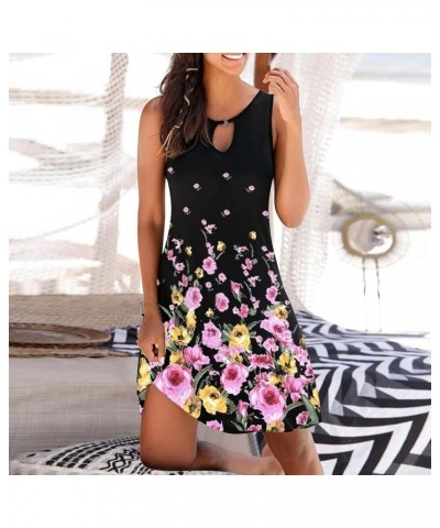 Summer Spring Dresses for Women 2022 Cute Cold Shoulder Boho Tshirt Dresses Short Sleeve A Line Shift Floral Tunic Dress D4 $...