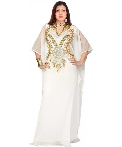 Abayas for Women Muslim Applique Embroidery Chiffon Dress Women Kaftan Farasha Caftan Long Wedding Maxi Beach Dress Free Size...