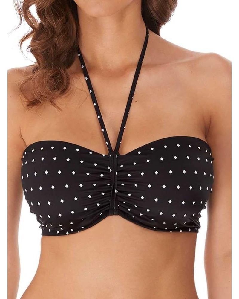 Jewel Cove Underwire Padded Bandeau Black $26.91 Swimsuits