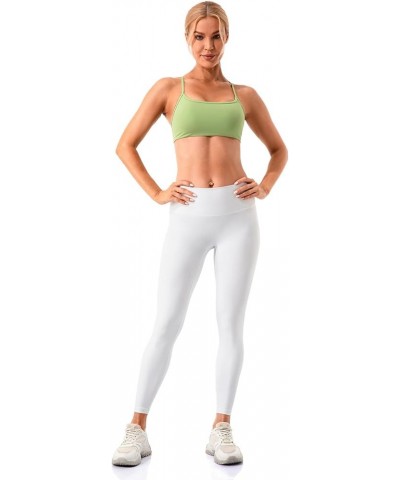 Women's Open Crisscross Back Sports Bra - Low Impact Spaghetti Strap Yoga Workout Bras Spring Mint $17.39 Lingerie