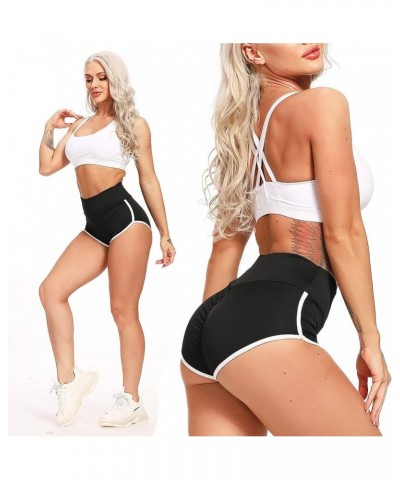 Women Scrunch Booty Sexy Shorts High Waist Gym Workout Butt Lifting Yoga Short Hot Costume Outfit 1 Line Contour Black $10.50...