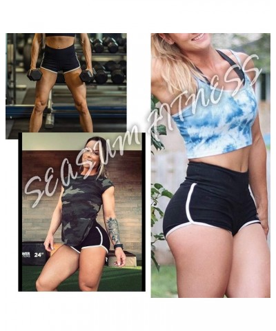 Women Scrunch Booty Sexy Shorts High Waist Gym Workout Butt Lifting Yoga Short Hot Costume Outfit 1 Line Contour Black $10.50...