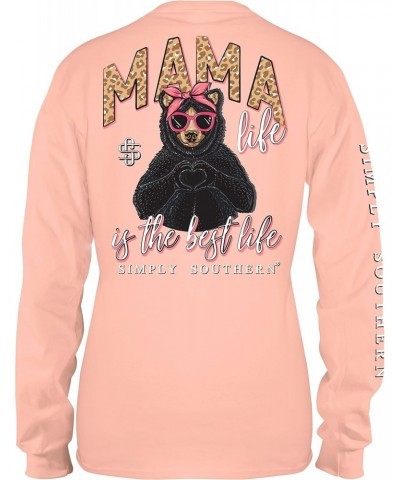 Women's Mama Life is The Best Long Sleeve Shirt, Reef, Small $15.58 T-Shirts