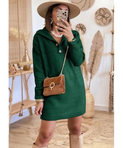 Women's 2024 Fall Winter Off Shoulder Sweater Dress Cable Knit Long Sleeve Casual Loose Oversized Pullover Dark Green $28.32 ...