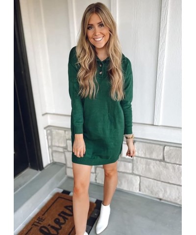 Women's 2024 Fall Winter Off Shoulder Sweater Dress Cable Knit Long Sleeve Casual Loose Oversized Pullover Dark Green $28.32 ...